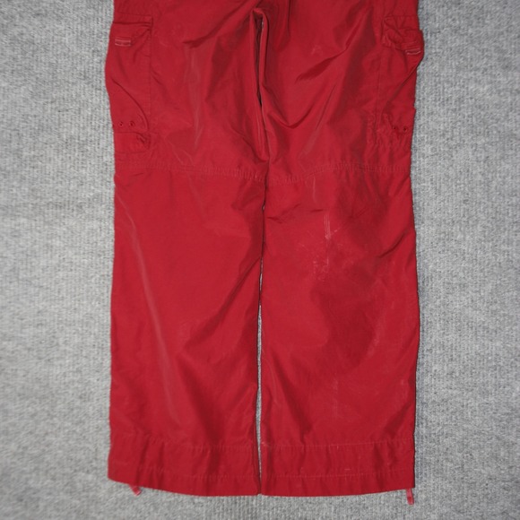 Gap Cargo Pants Mens M Red Utility Gorpcore Techwear Wide Leg Zipper Hem - Picture 5 of 9